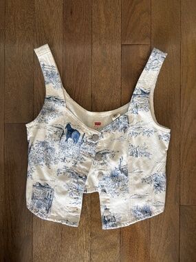Levi’s Western Toile White Denim Vest